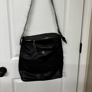 Black Leather Shoulder Bag